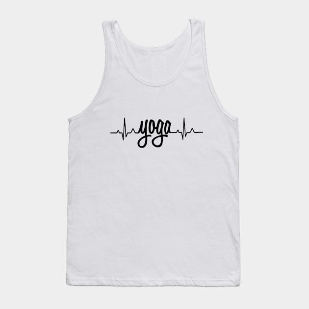 yoga poses, heart rate meditation namaste Tank Top by L  B  S  T store